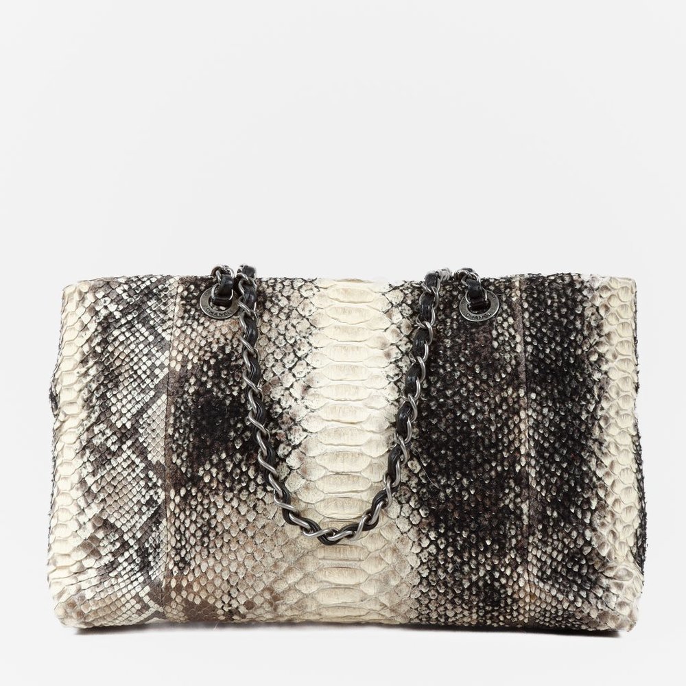 Chanel Wooled Python Tote - Picture 4 of 14